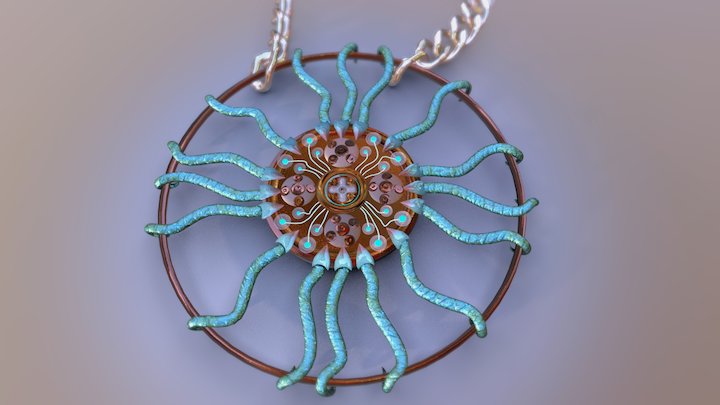 Radiolarian pendant #6 3D Model