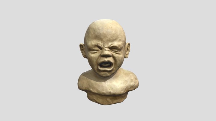 Statue Baby Face 3D Model