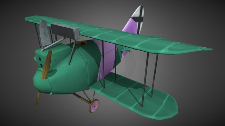 flying_circus_plane 3D Model