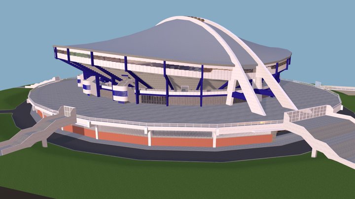 Indoor Arena - inside & out (old version) 3D Model