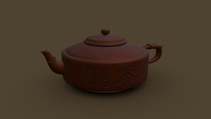 China Teapod 3D Model