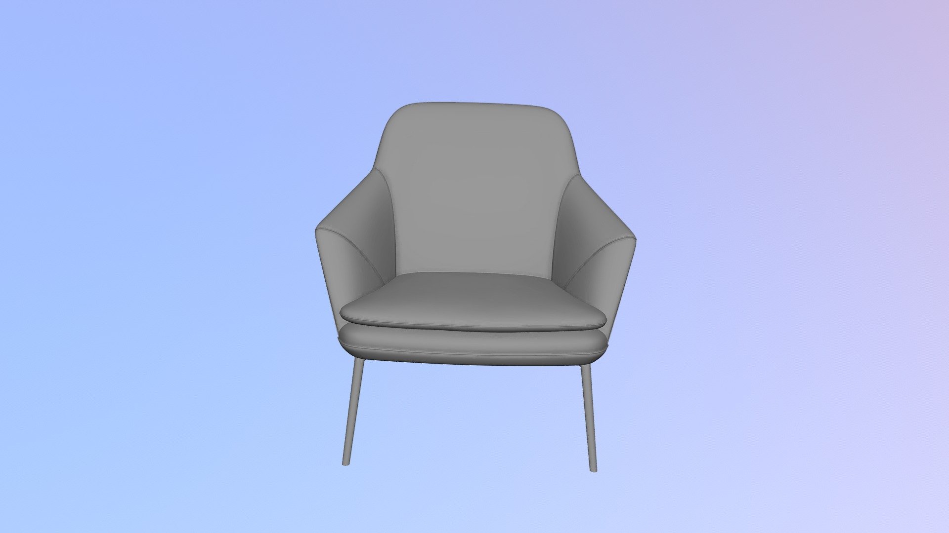 Gray armchair