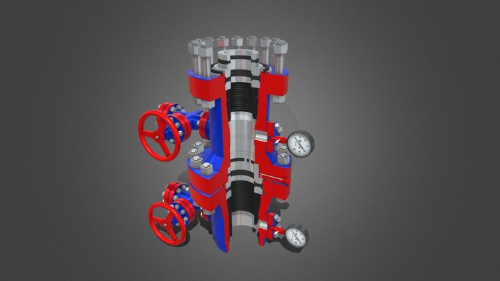 Колонная головка 3D Model