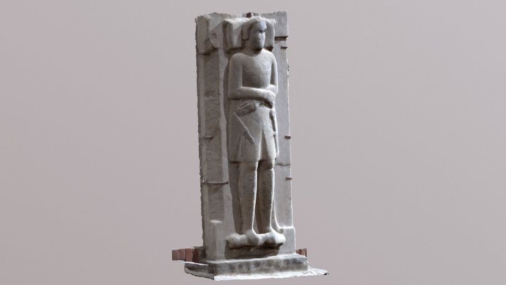 Pietra tombale Gogffredo Marzano 3D Model