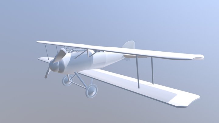 Albatross DII Low Poly 3D Model