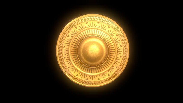 Gold Shield finish 3D Model