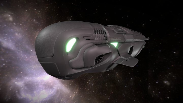 Spacecraft "Ahwassa" 3D Model
