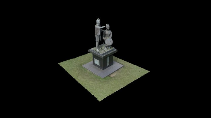 梁川星巌紅蘭像 3D Model