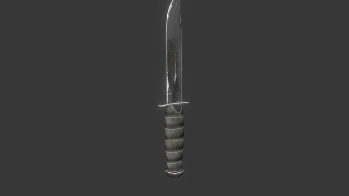 Knife Low FBX 3D Model