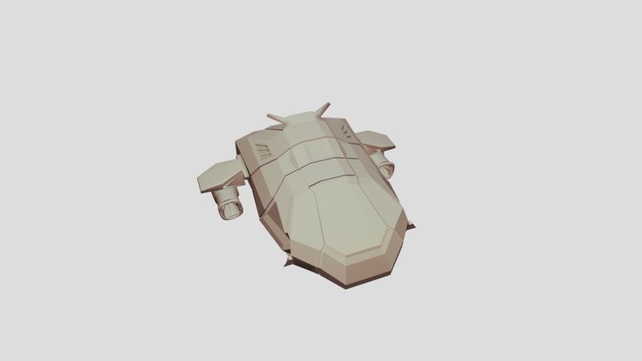 3d Model -Concept- Wars-Flying-car 3D Model