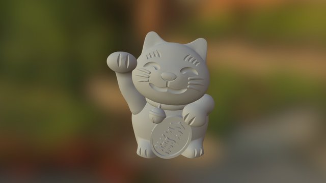 Money Cat 3D Model