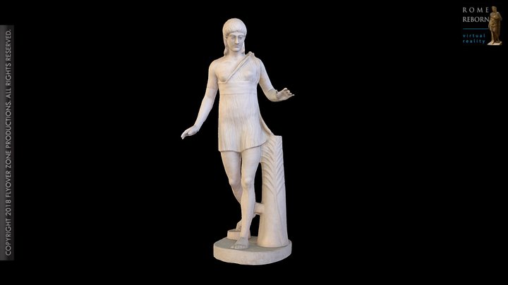 3D rendering of Girl Victorious In Foot Race