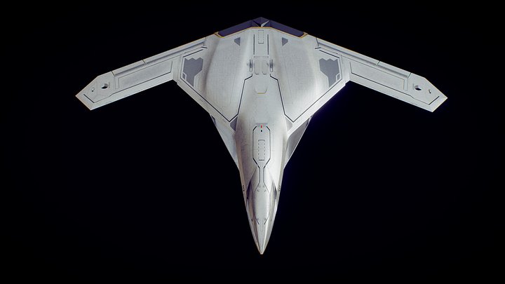 Stealth Drone concept 3D Model