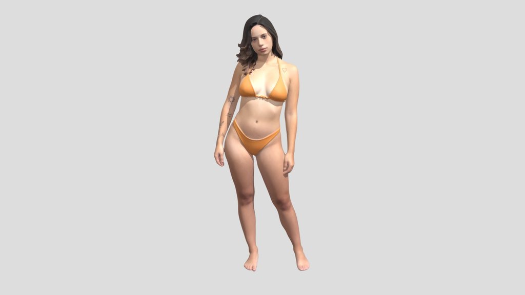 Orange Bikini Portrait
