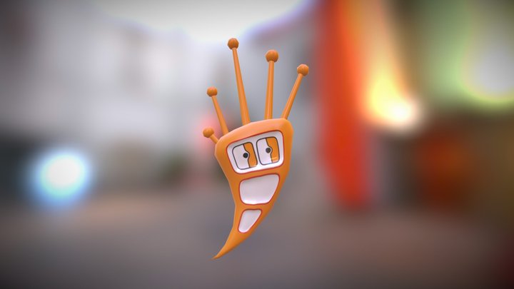 Orange Character 3D Model