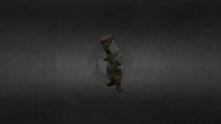 Little Nightmares 2 Hunter 3D Model