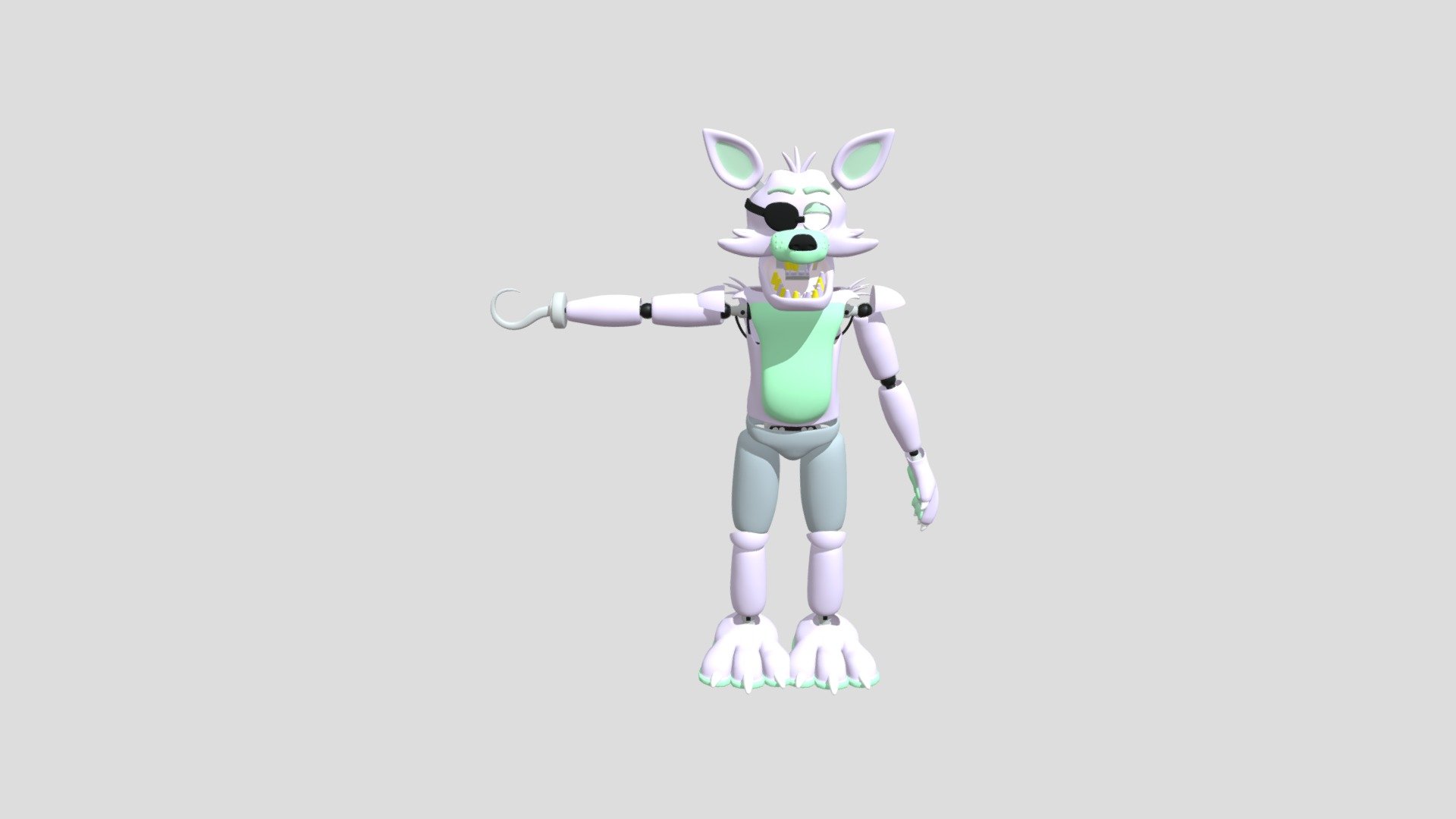 Foxy FNAF RynFox - Download Free 3D model by DillonXtrullier_21  (@DillonXtrullier_21) [84f2e04]