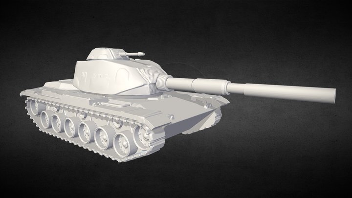 M60 Boley Super Tank 3D Printable 3D Model