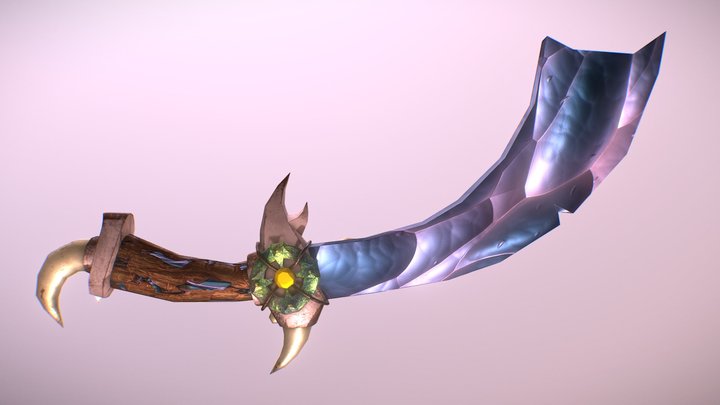 Arabian styled mythic dagger 3D Model