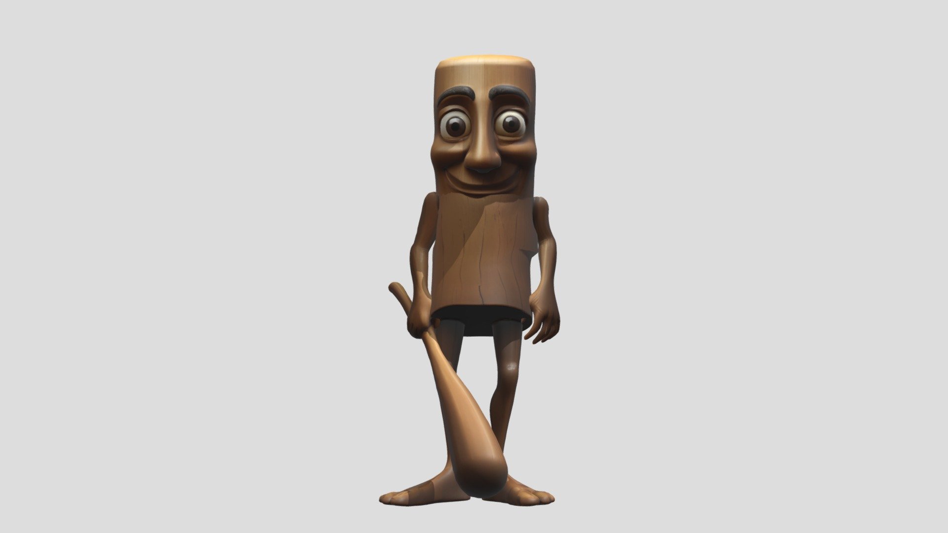 Tung Tung Tung Tung Sahur Download Free 3D Model By NeurShop c1f7889 