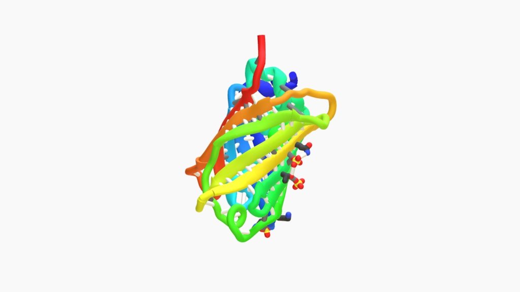 Green Fluorescent Protein (GFP) - 3D Model By 3DBiology [c1f8fad ...