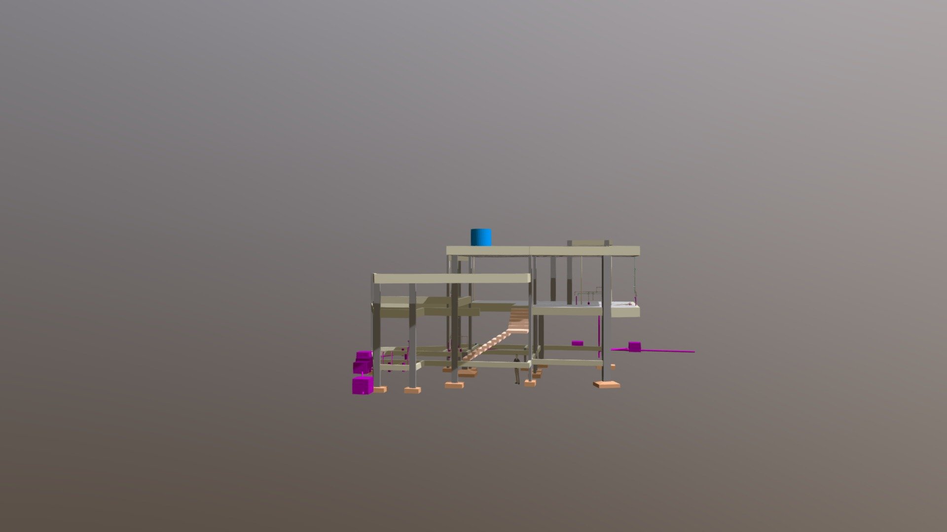 Modelo Tridimensional - Estrutural e Instalações