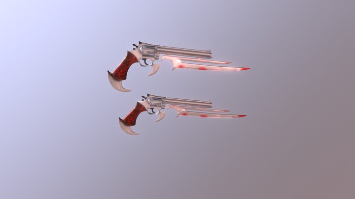 Bloody Gun 3D Model