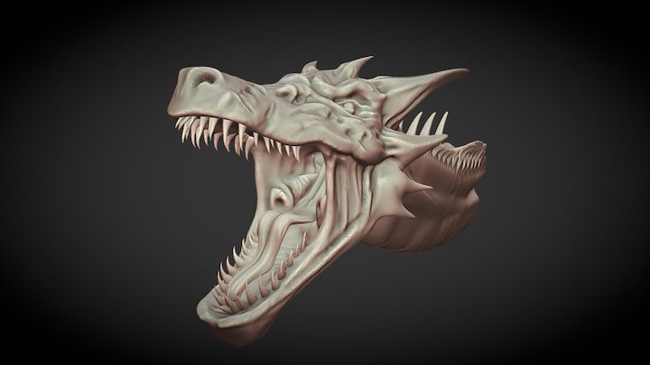 Dragon Head 3D Model