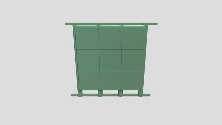 СБОРКА И ИЗГОТОВЛЕНИЕ ФАСАДНЫХ КАССЕТ ИЗ СТАЛЬ 3D Model