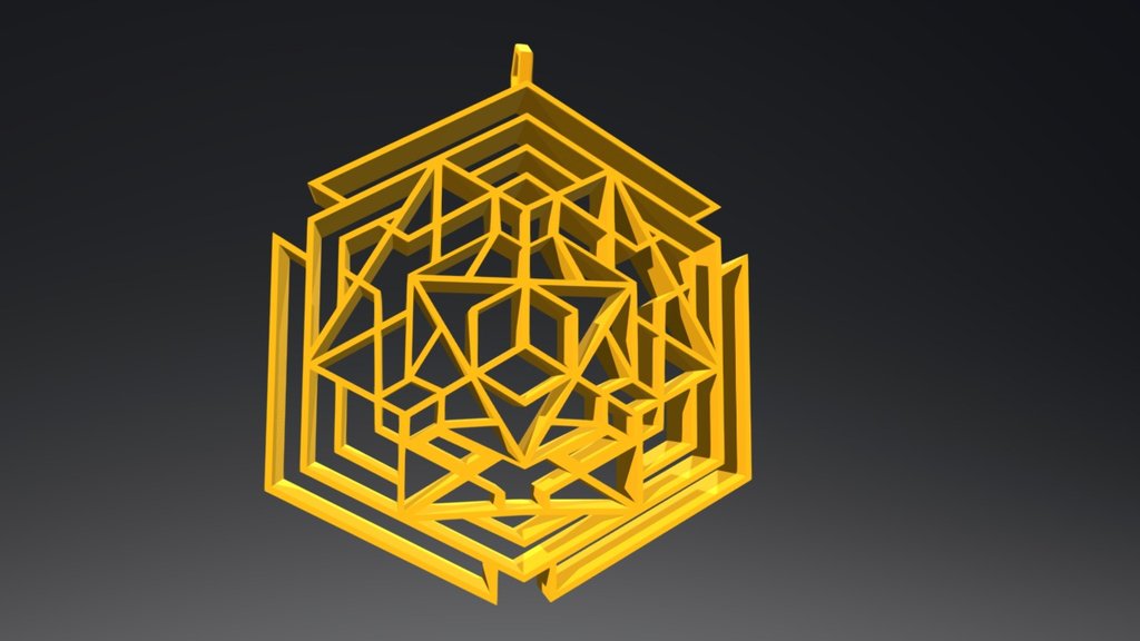 MetaCube1 Pendant - 3D model by kmeroddy [c2002f8] - Sketchfab