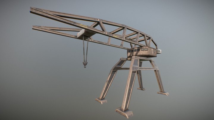 Huge Crane 3D Model