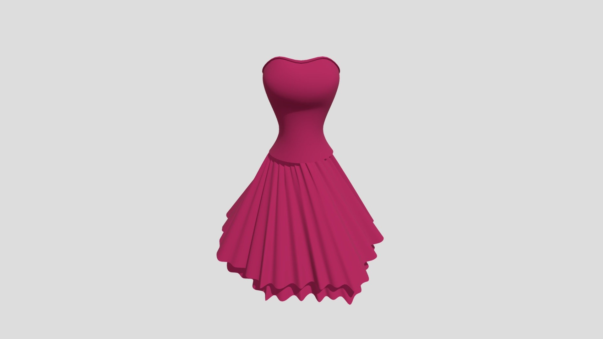 dress - 3D model by y118633243 [c201495] - Sketchfab