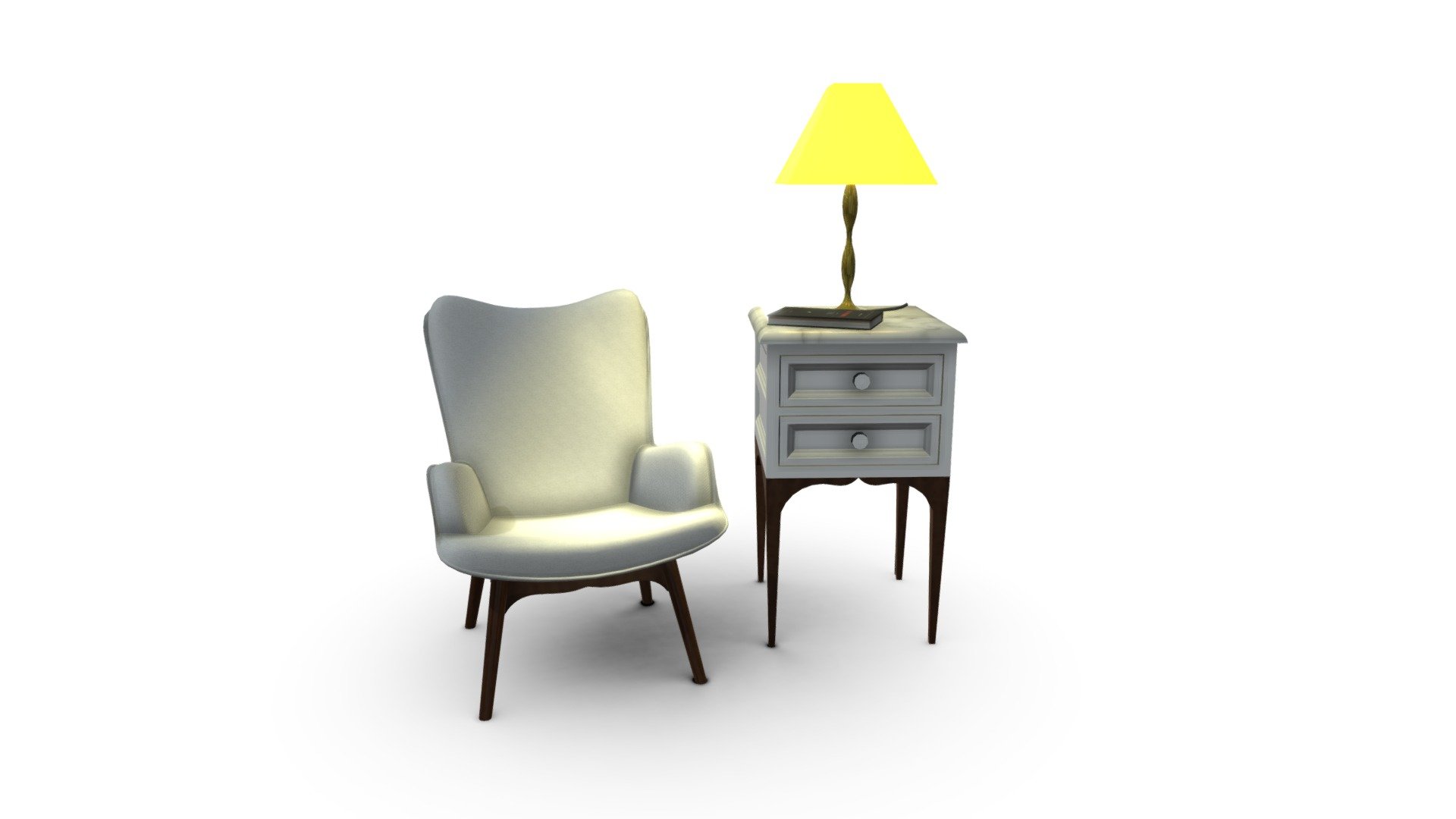 Armchair & Side Table