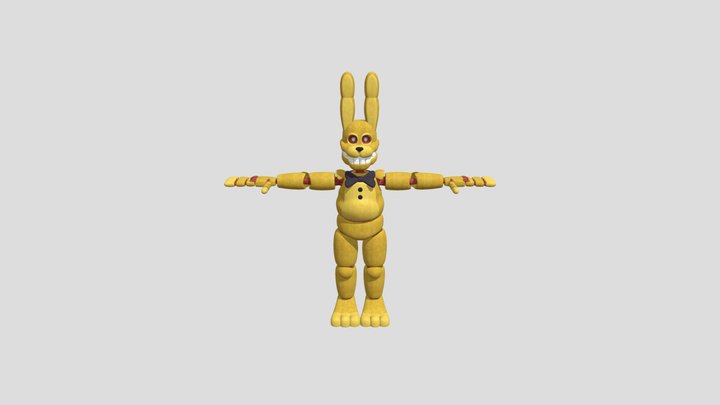 Into-the-pit-springbonnie-model-obj-file 3D Model
