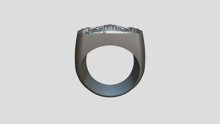 Bague Hiboux 3D Model