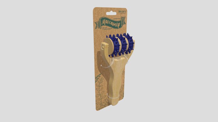 wood massager roller for BRADEX (KZ 0958) 3D Model