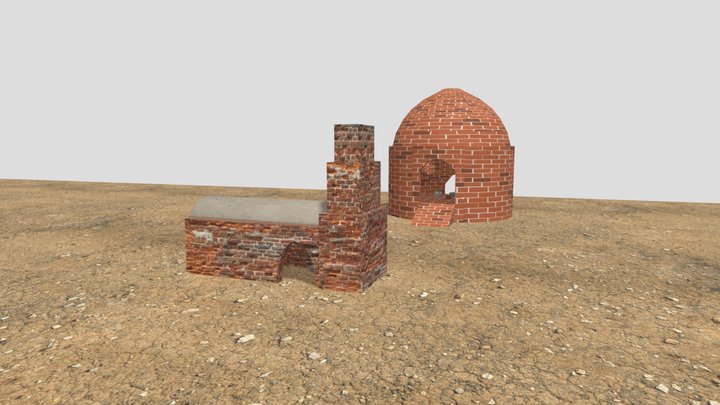 American Stoneware Kiln (Group 1) 3D Model