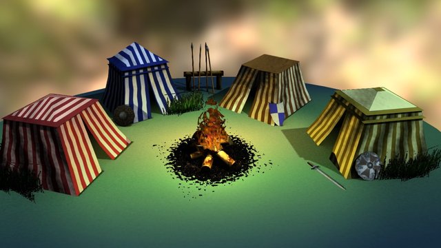 Camp 3D Model