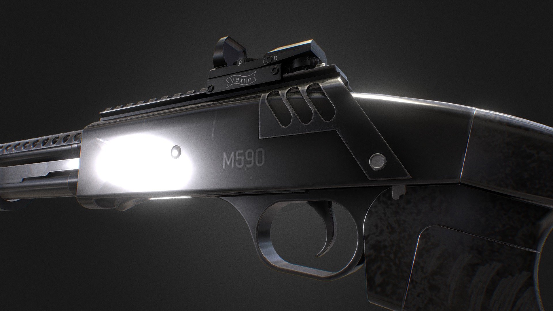 M590 Shotgun - Download Free 3D model by Asad.habib [c203bce] - Sketchfab