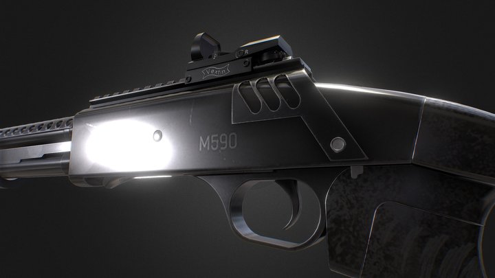 M590 Shotgun 3D Model