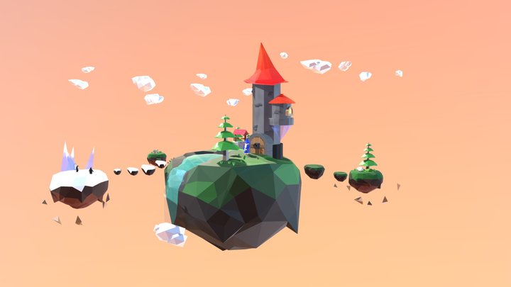 Wizard Island 3D Model