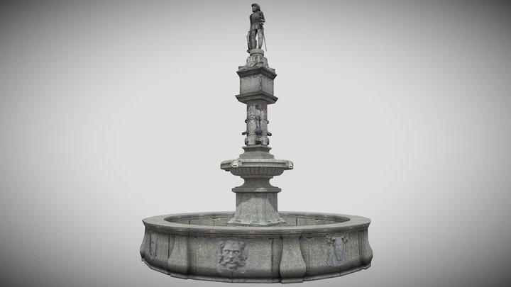 Maximilian Fountain, Bratislava, Slovakia 3D Model