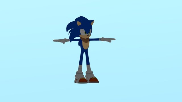 Sonic Boom 3D Model