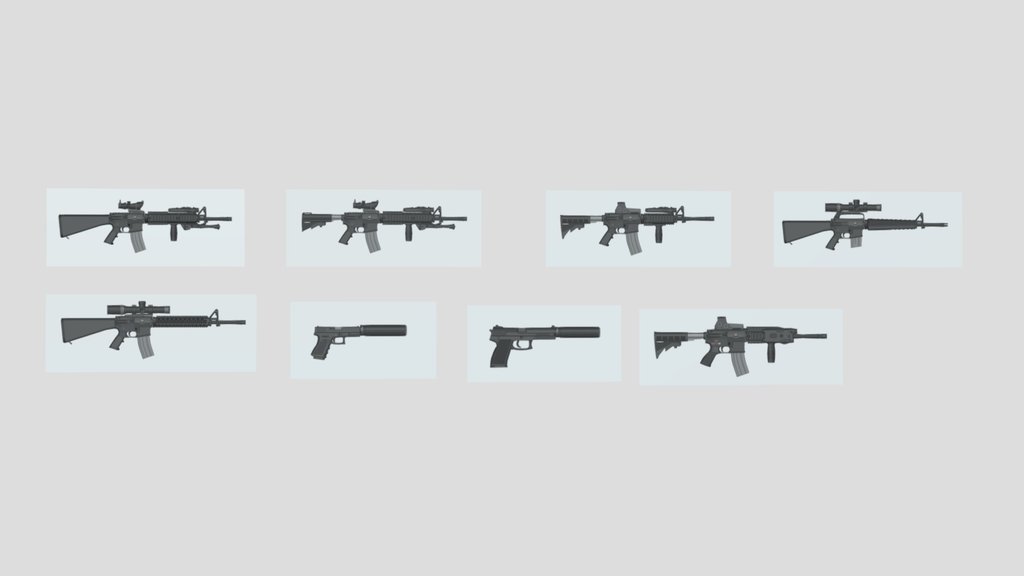 last custom gun prop design templates.