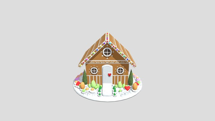 Gingerbread House 3D Model