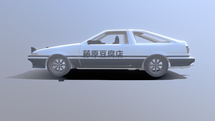 Toyota Ae-86 From Initial D 3D Model