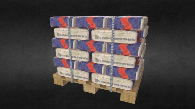 bags of cement 3D Model