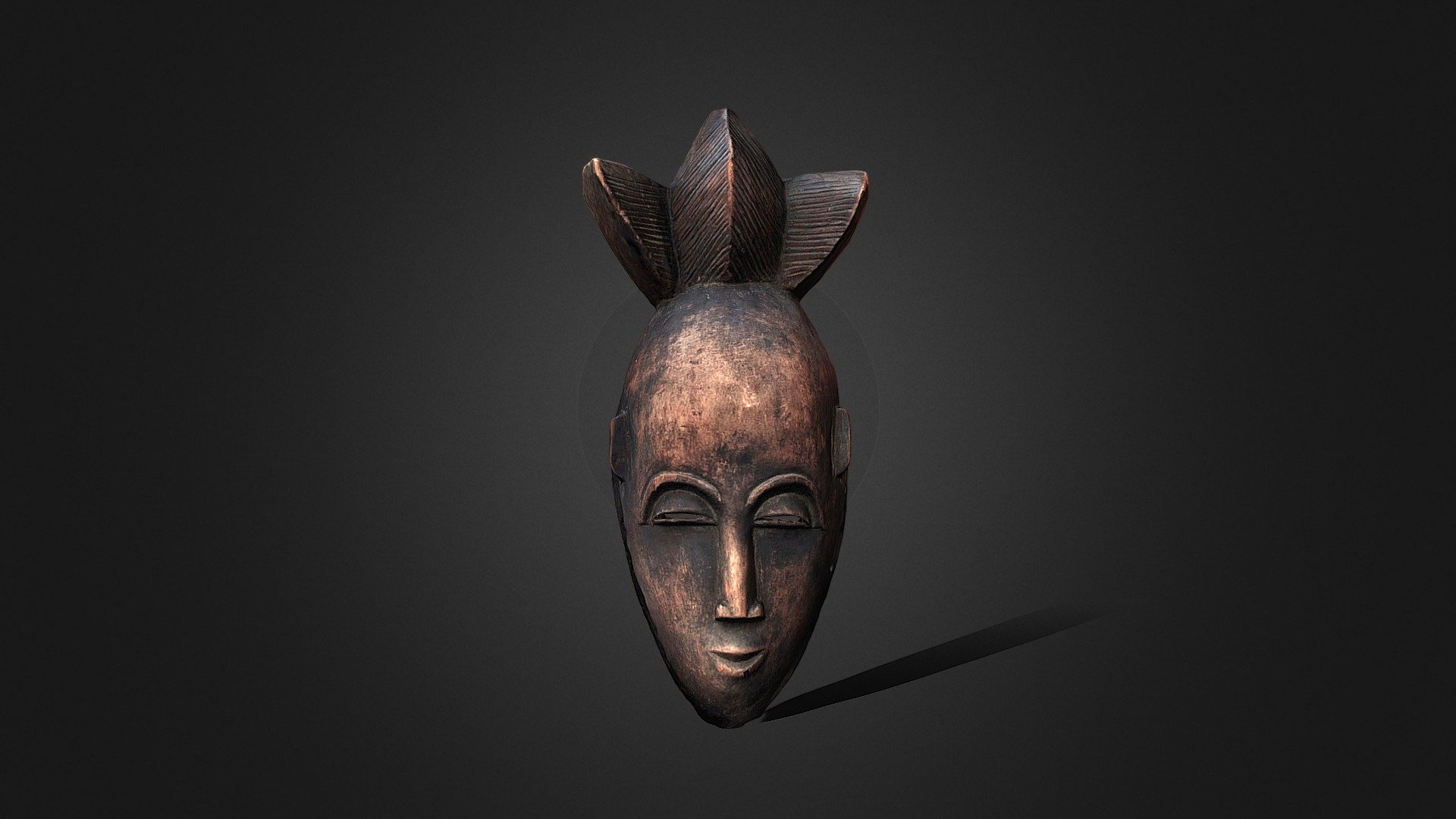 Masque africain Sénégal (Photogrammétrie)