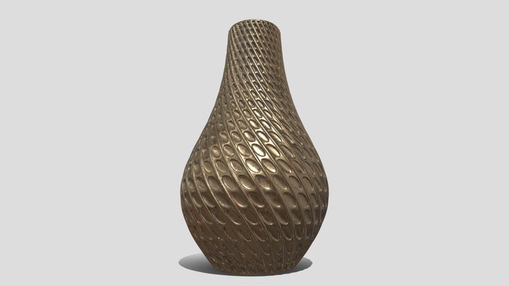Gold  Vase 3D Model