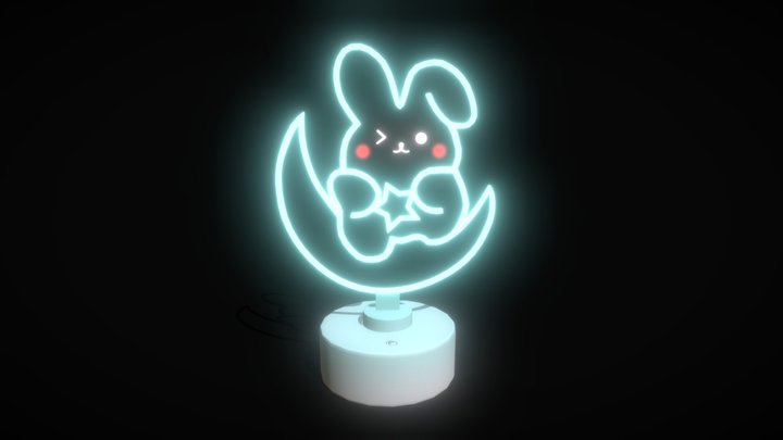 Night table lamp ( Bunny ) ( LP ) 3D Model